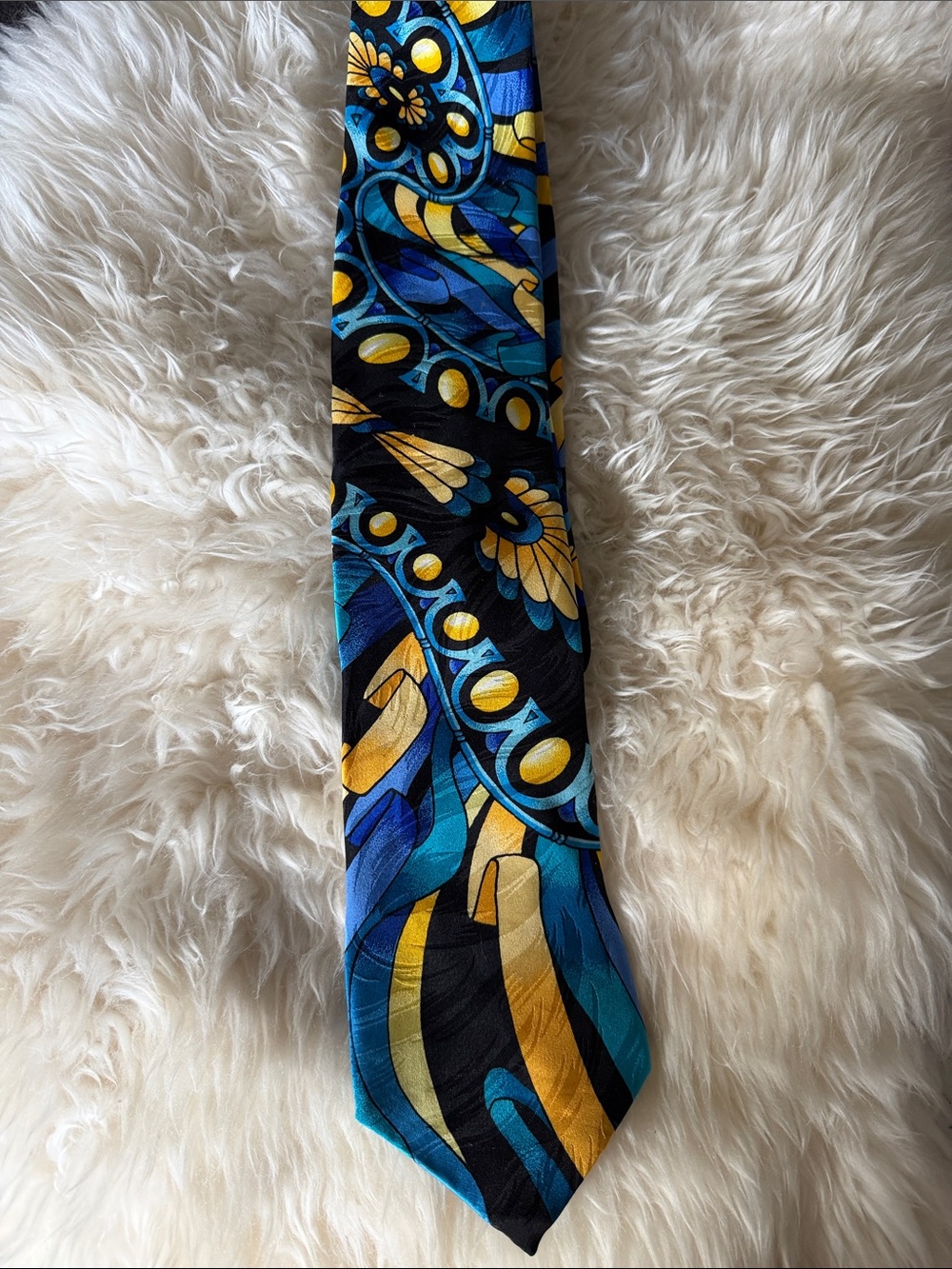 Rush Limbaugh ‘No Boundaries Collection’ vintage SILK TIE 59” EUC - Picture 2 of 5